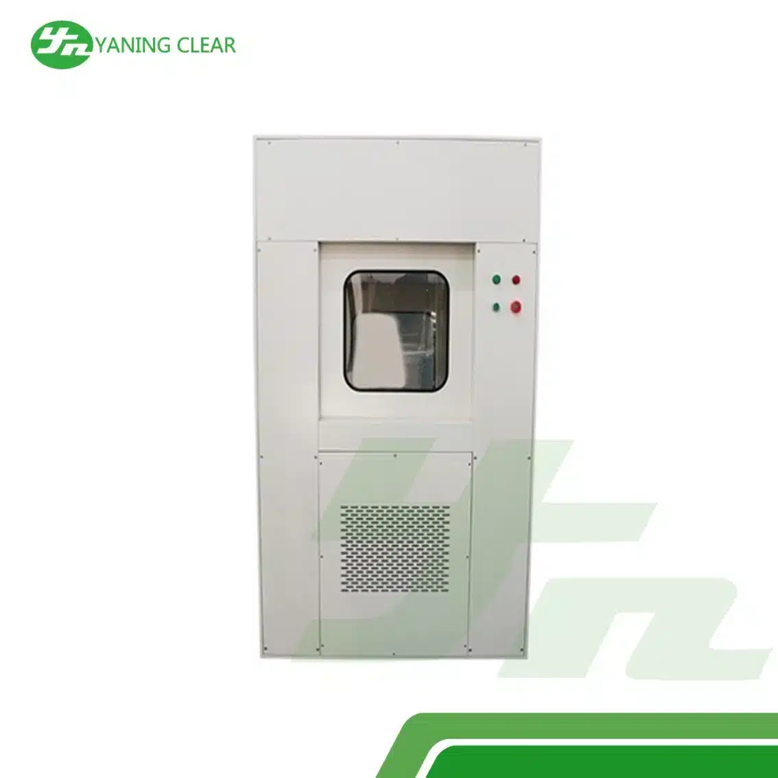 YANING Clean Room Pass Through Box Electronic Interlocking Control For Air Shower (1) Pass box cleanroom dengan kendali interlock elektronik