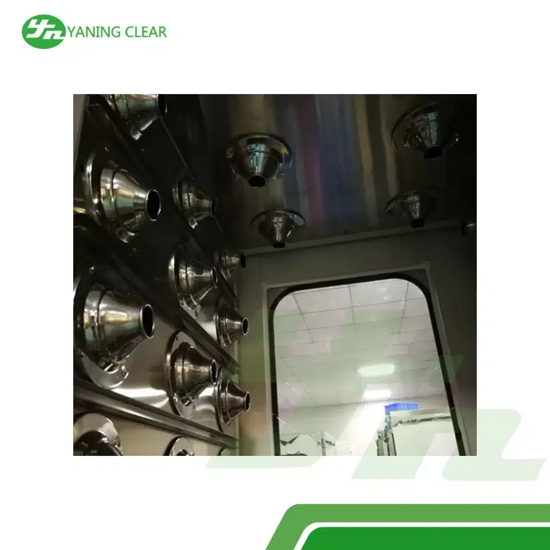 YANING Clean Room Pass Through Box Electronic Interlocking Control For Air Shower (6)