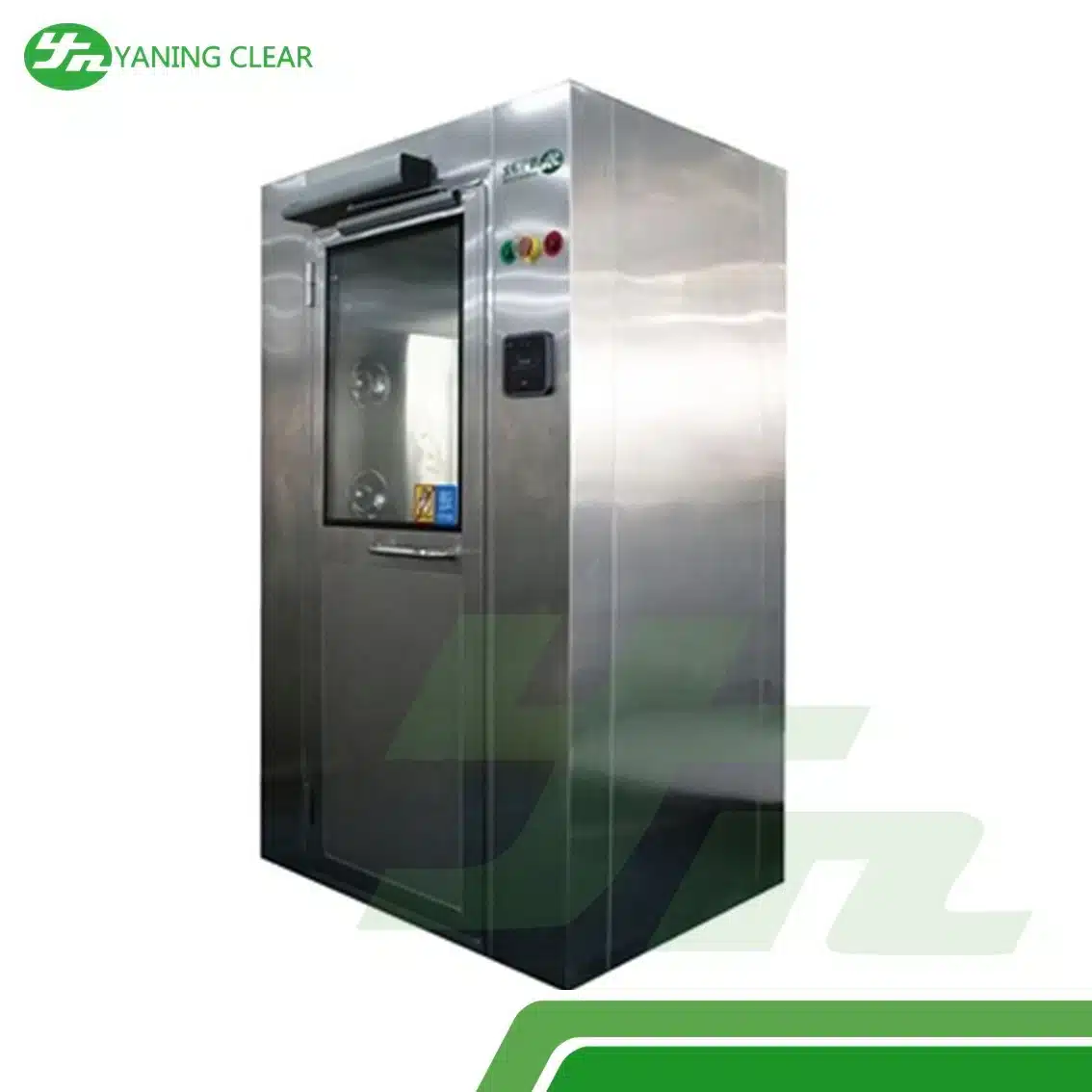 YANING Cleanroom GMP Air Shower with Face Recognition Interlock Door Air Cleaning (1) Air shower berkunci interlock standar GMP untuk ruang bersih