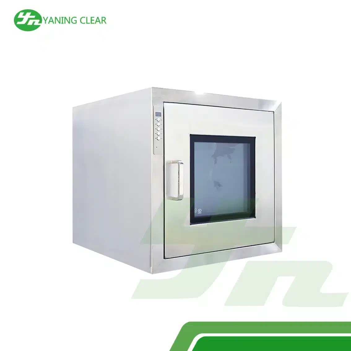 YANING ISO Cleanroom Pass Box Stainless Steel Static Pass Box With Embedded Door (4) Pass box stainless steel tipe statis pintu tanam untuk ruang bersih