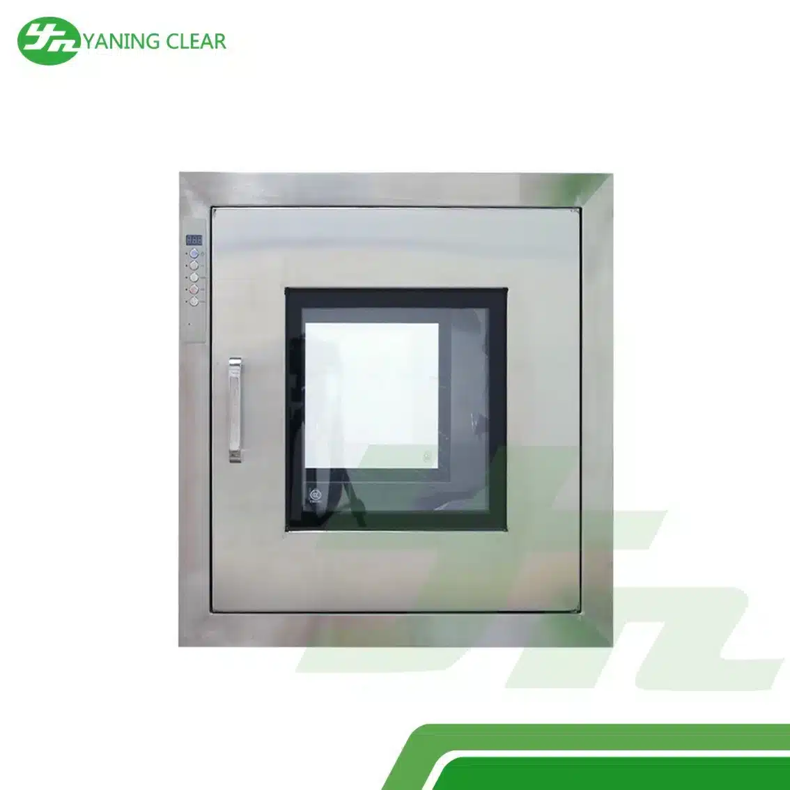 YANING ISO Cleanroom Pass Box Stainless Steel Static Pass Box With Embedded Door (5)