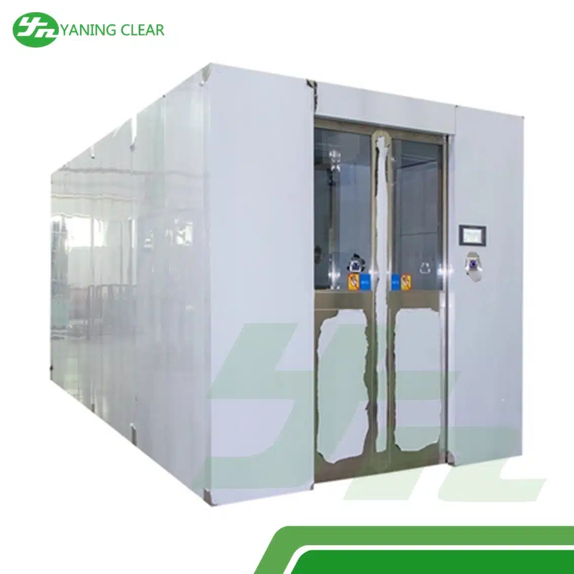 YANING Standard Clean Room Air Shower With Stainless Steel Support customization (1) Air shower stainless steel ukuran custom untuk ruang bersih