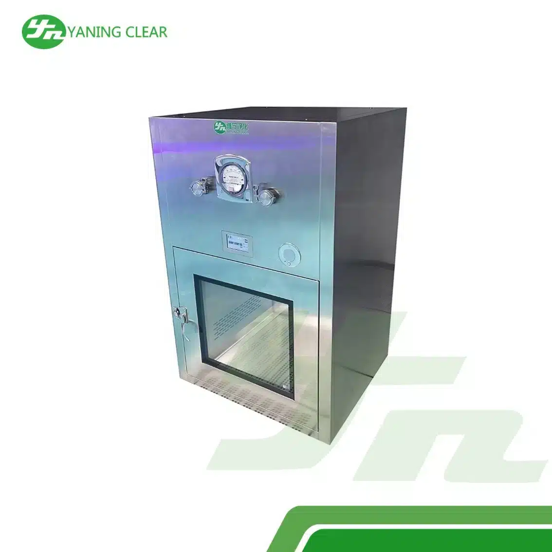 YANING UV Lamp Clean Room Pass Through Box Air Purifier Air Shower Pass Box (4) Pass box dilengkapi lampu UV untuk ruang bersih