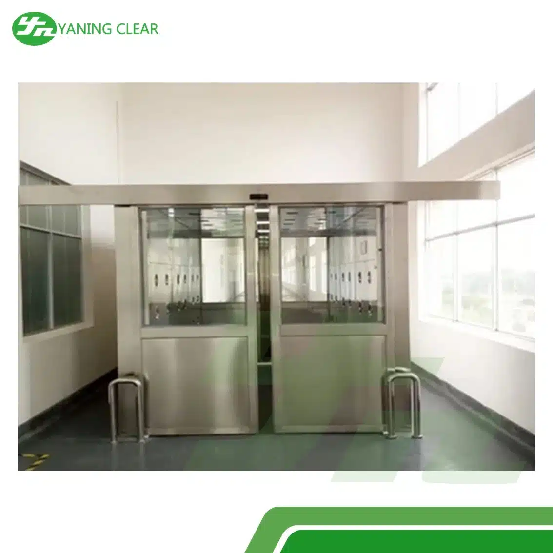 Yaning GMP Stainless Steel Cleanroom Air Shower with Air Velocity of 22-27mS and 380V50Hz Equipment Power Parameter (6)