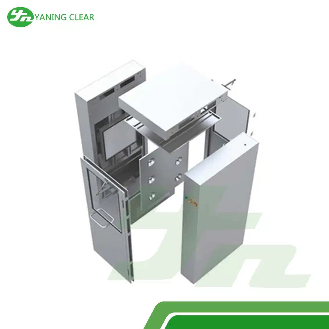 Yn-1500A Stainless Steel Support Clean Room Air Shower With Customizable Interior Size Lxwxh of 790X880X1910mm (2)