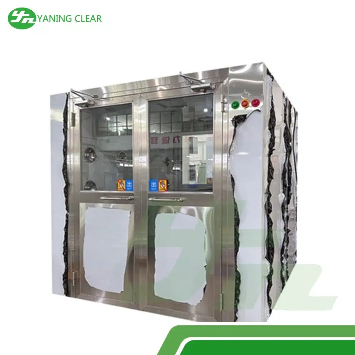 Yn-1500A Stainless Steel Support Clean Room Air Shower With Customizable Interior Size Lxwxh of 790X880X1910mm (4) Air shower stainless steel ukuran custom 790×880×1910 mm untuk ruang bersih