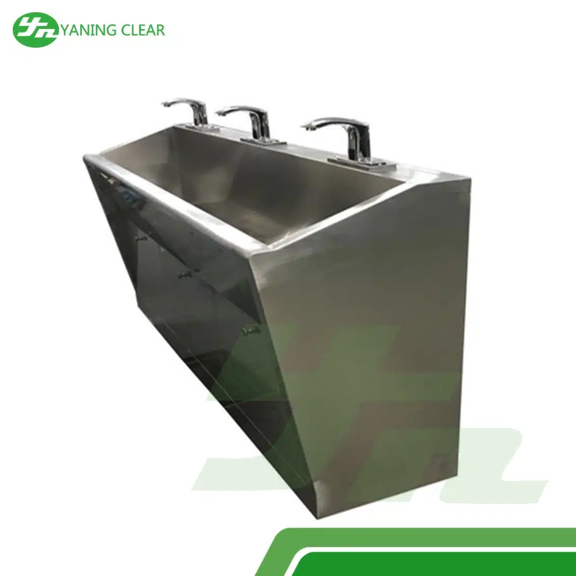 3 Person Multi Station Hand Wash Sinks , Industrial Stainless Steel Sink (1)