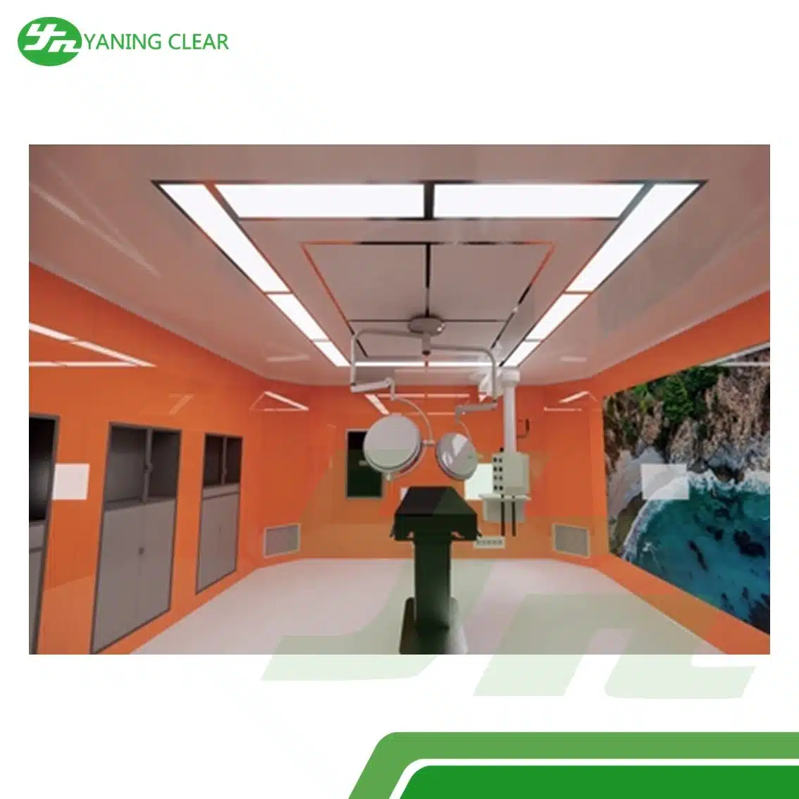 Corrosion Resistant Yaning Laminar Air Flow Ceiling for Operating Room in Hospital Class 1000 (4)