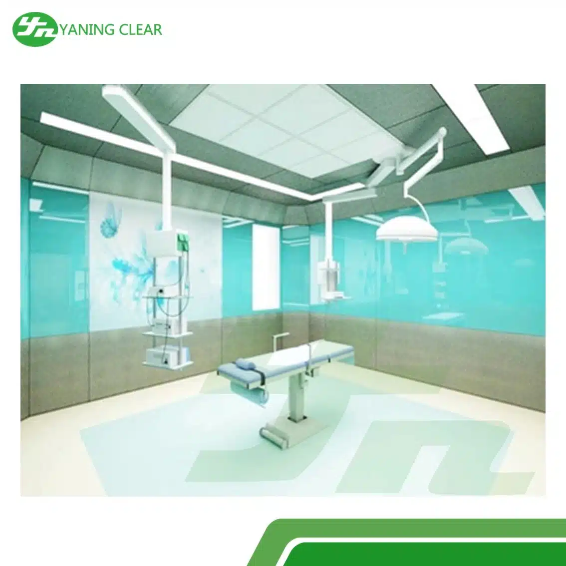 Customizable Operation Room Wall , Modular Cleanroom Wall Partitions For Hospital (1) Ruang bersih (cleanroom) ukuran custom sistem modular untuk rumah sakit