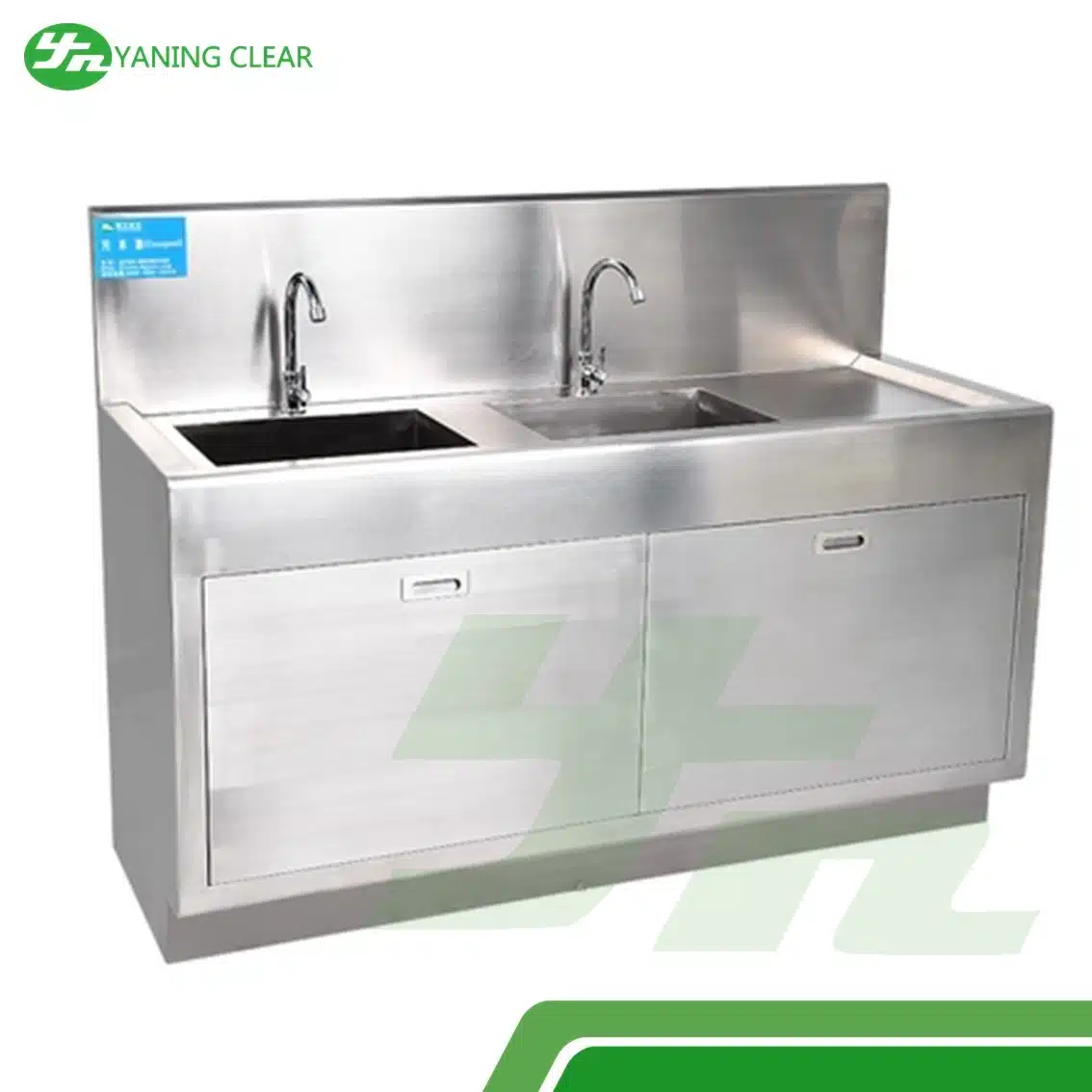 Dental Furniture Single Person 550550850mm Washing Hand Sink Industrial Stainless Steel Sink (4) Wastafel stainless steel kapasitas satu orang untuk pabrik