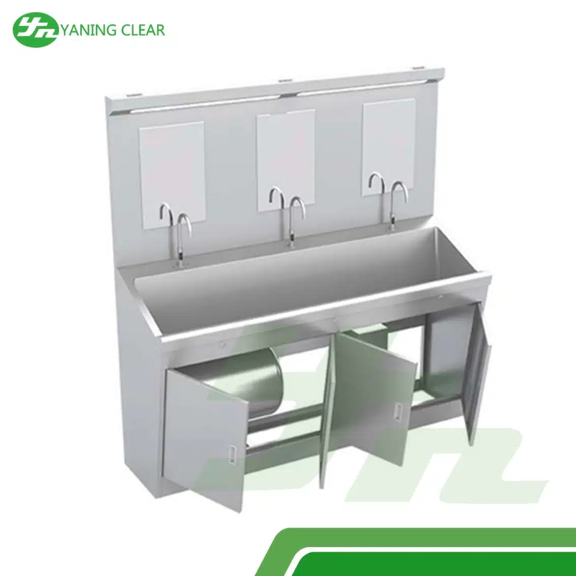 Dental Furniture Single Person 550550850mm Washing Hand Sink Industrial Stainless Steel Sink (5)