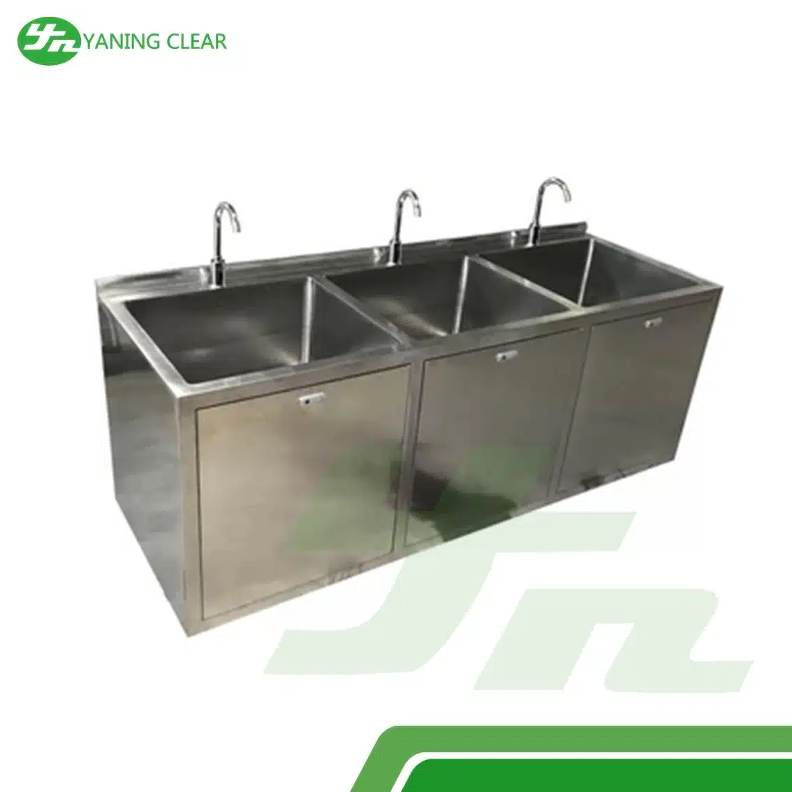 GMP Standard Hosiptal Stainless Steel Scrub Sink Fully Automatic Hand Washing Sink (1)