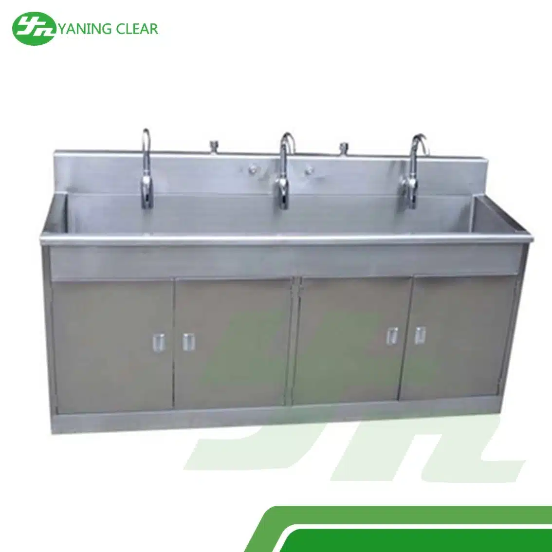 Hospital Furniture Infrared Sensing System Surgical Cleaning Disinfection Stainless Steel Sink With Faucet (1)