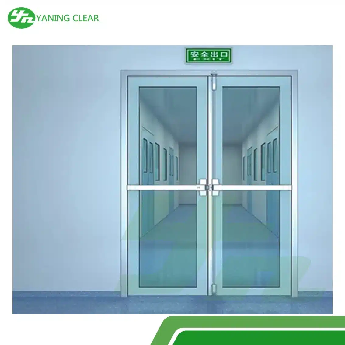 Hospital Surgery Operating Room Doors Icu Wards Glass Hermetic Automatic Sliding (3) Pintu cleanroom kedap udara untuk rumah sakit