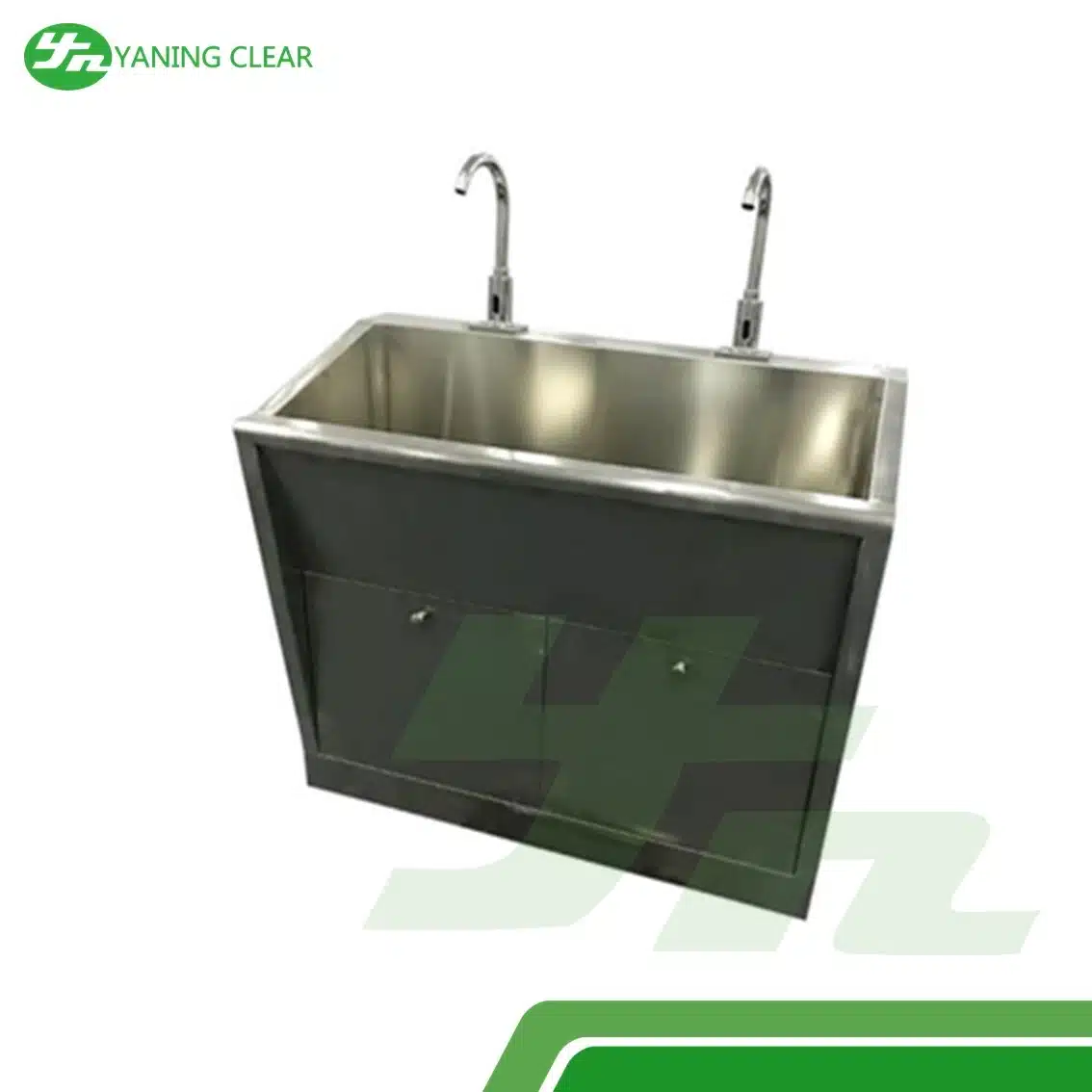 KneeFootInfrared Sensor Surgical Scrub Sink for Hospital Made of Stainless Steel (4) Scrub sink cuci tangan stainless steel berkeran sensor otomatis untuk rumah sakit