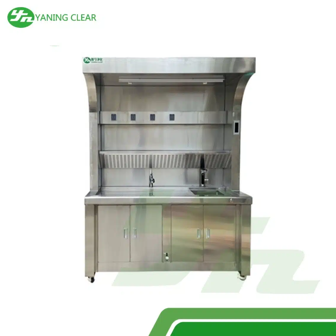 Laboratory 304 Stainless Steel Hand Wash Sink Multifunction Table Sampling With Stretchable Faucet (2)