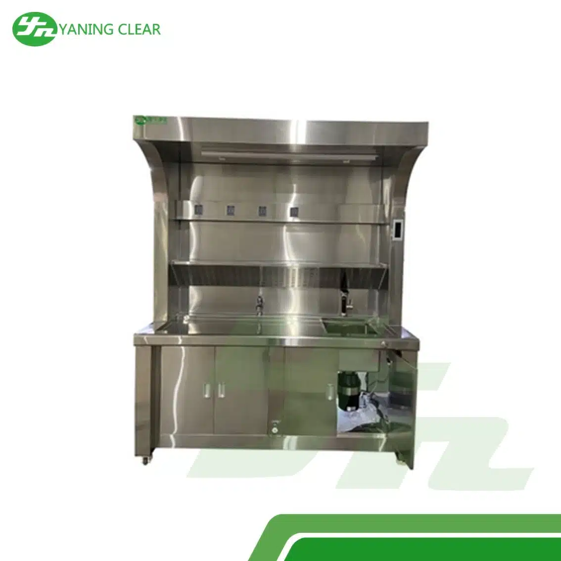 Laboratory 304 Stainless Steel Hand Wash Sink Multifunction Table Sampling With Stretchable Faucet (3) Scrub sink cuci tangan stainless steel SUS304 keran fleksibel untuk laboratorium