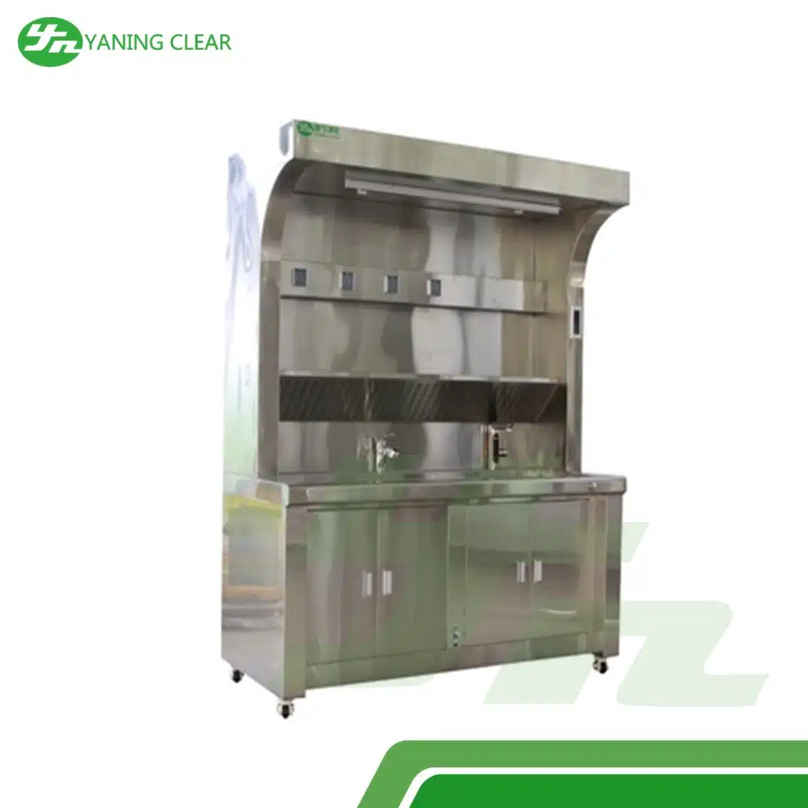 Laboratory 304 Stainless Steel Hand Wash Sink Multifunction Table Sampling With Stretchable Faucet (4)