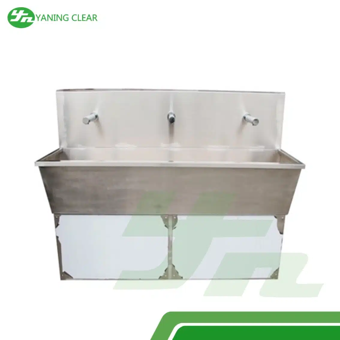 Laboratory Use Stainless Steel Hand Sink With Automatic Sensor Tap (2) Wastafel stainless steel berkeran sensor otomatis untuk laboratorium