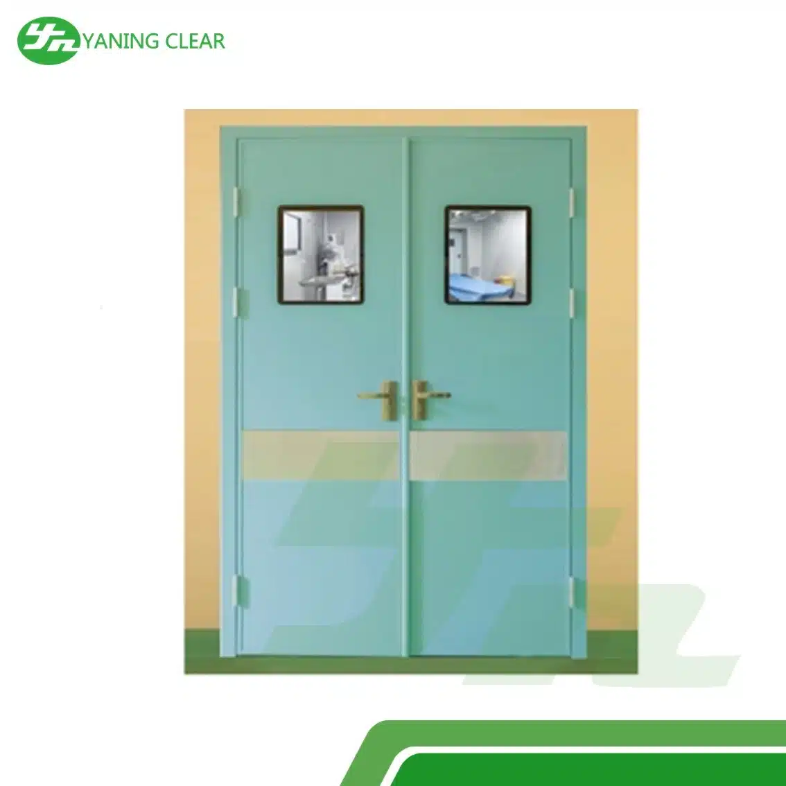 Modular Operating Room Hospital Clean Room Surgical Room Hermetic Manual Swing Doors (2)