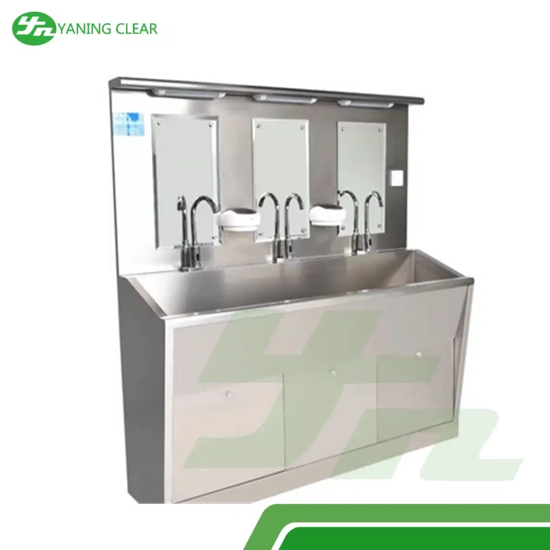 Multi Station Medical Hand Wash Sink , Foot Pedal Operated Hand Wash Sink (2) Scrub sink cuci tangan berkeran pedal kaki untuk rumah sakit