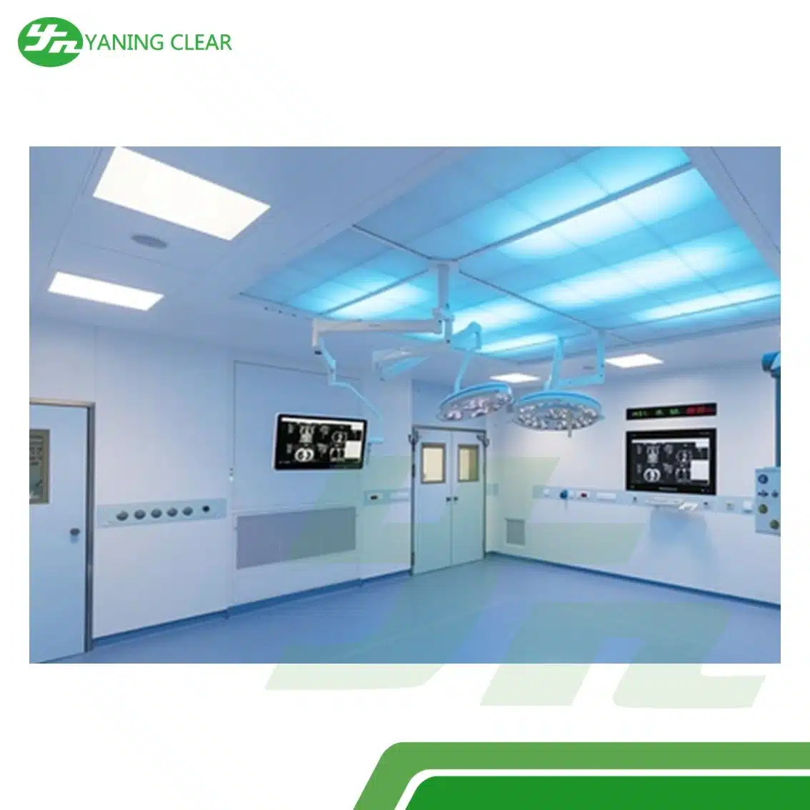 Quick Install Modular Operating Theater Wall Panel with Auto Hermetic Door 15002100mm 1set (3)
