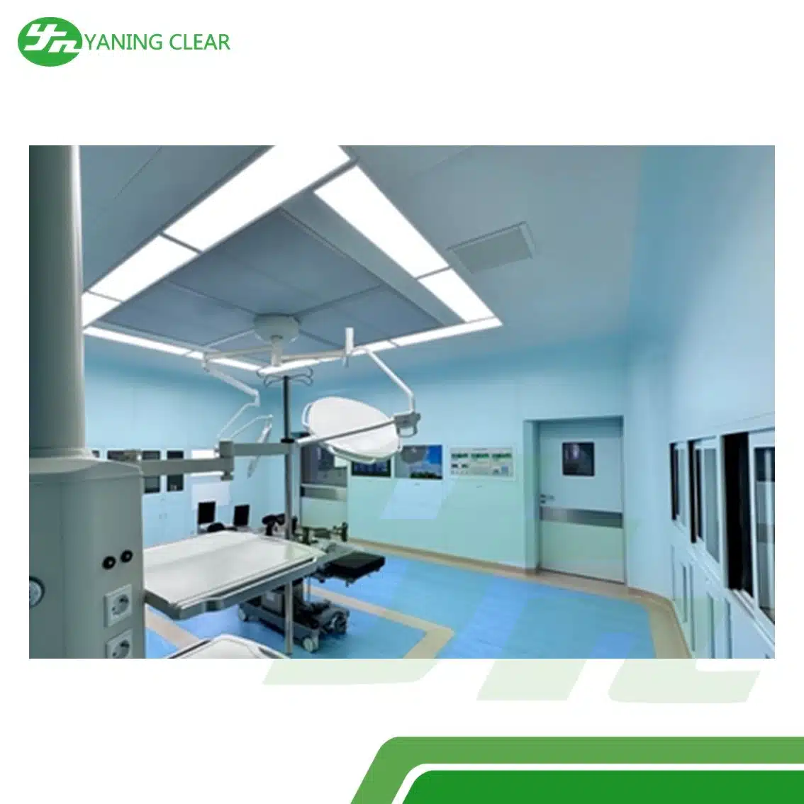 Quick Install Modular Operating Theater Wall Panel with Auto Hermetic Door 15002100mm 1set (5)