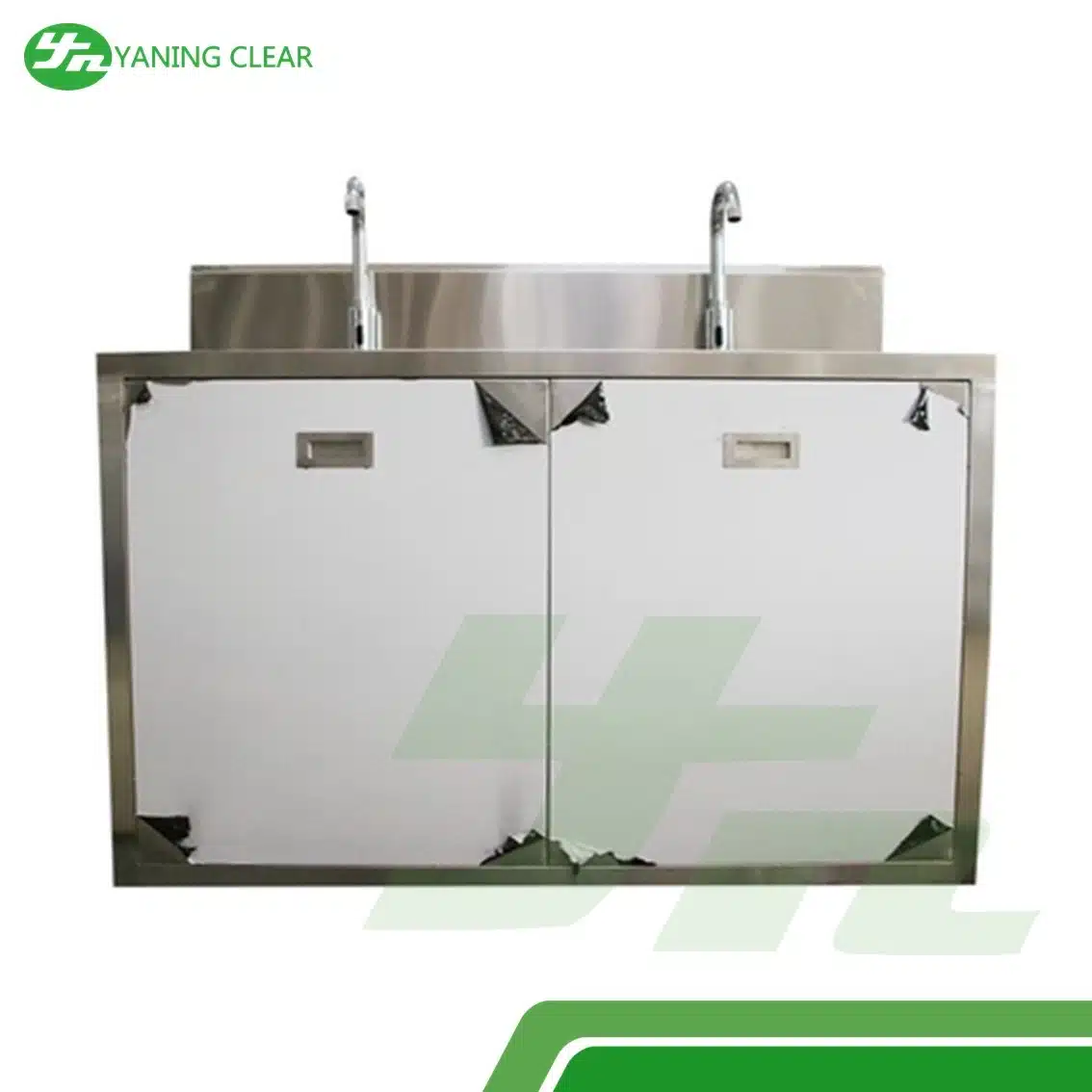 Water Supply Equipment Stainless Steel 150W Medical Hand Wash Sink (3) Scrub sink cuci tangan stainless steel daya 150 watt untuk rumah sakit