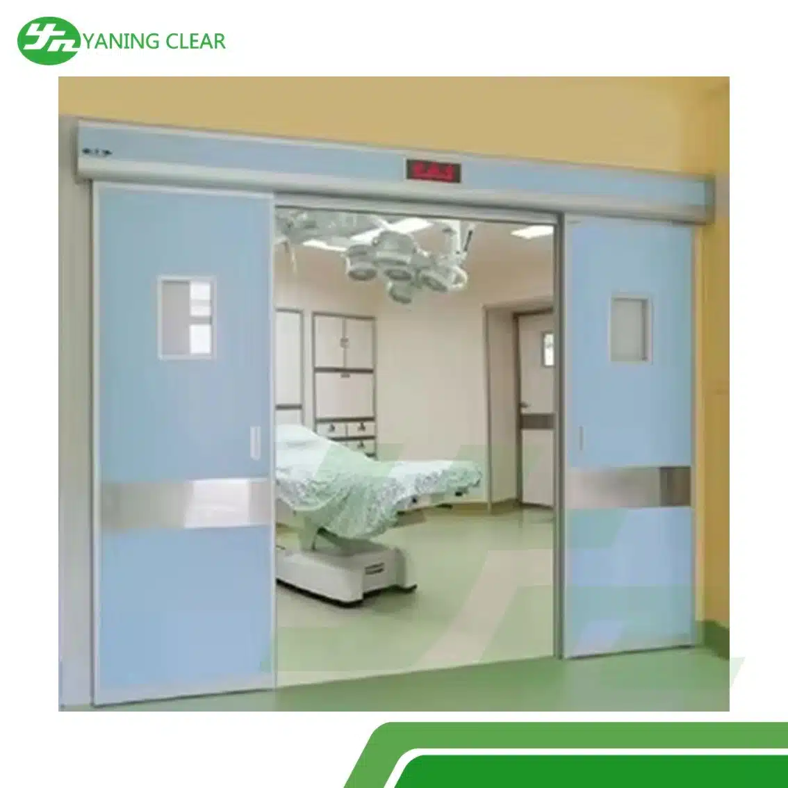 YANING Automatic Sensor Swing Operating Room Door Airtight Sliding Hospital Door (4)