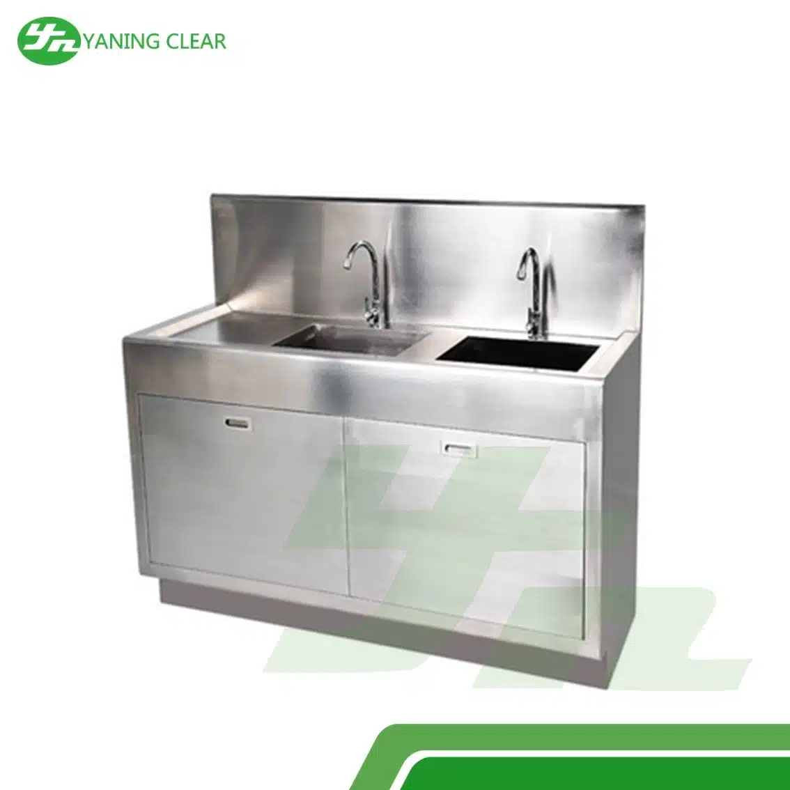 YANING Multi-function Laboratory Hand Free Stainless Steel Hand Wash Sink Scrub Station (1)