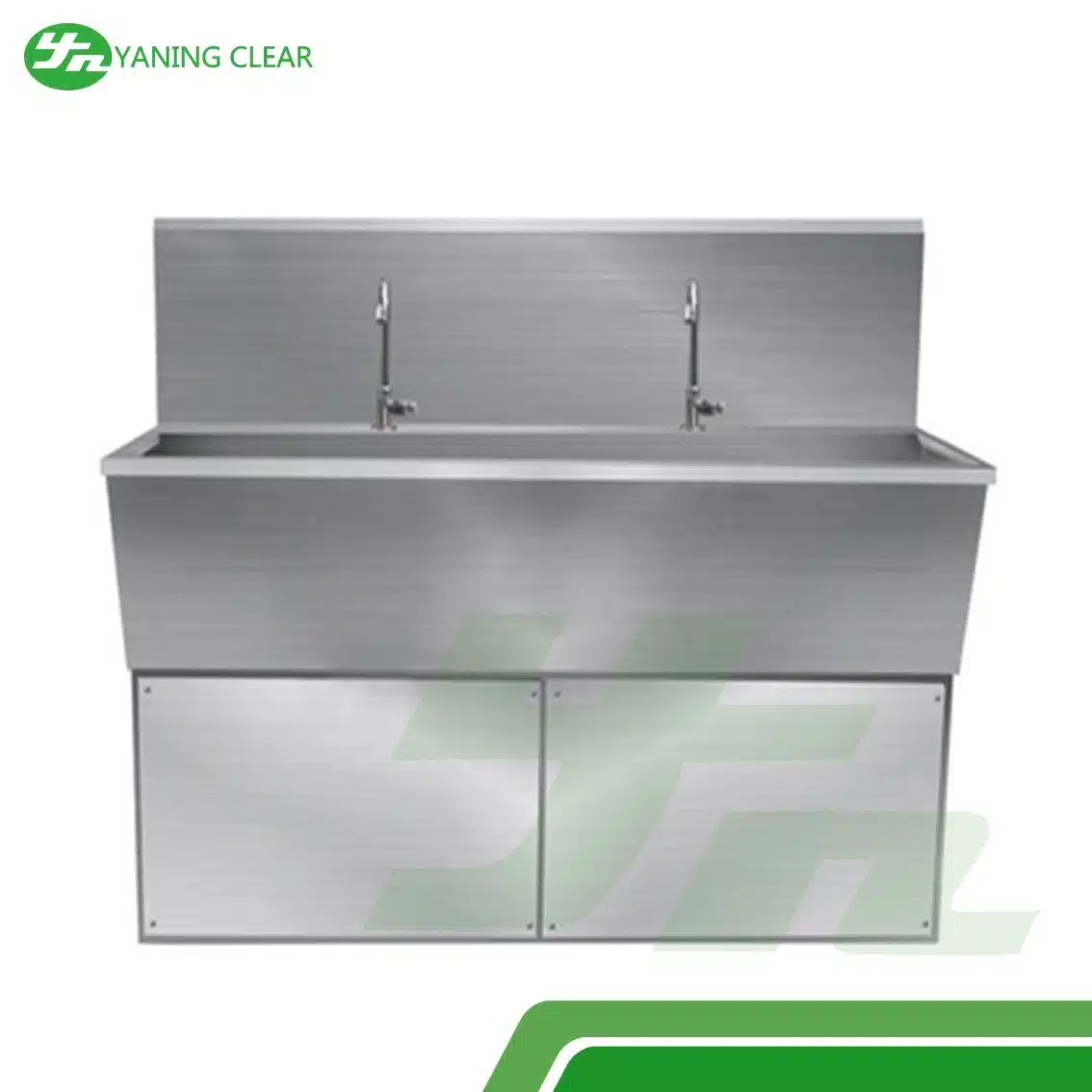 YANING Multi-function Laboratory Hand Free Stainless Steel Hand Wash Sink Scrub Station (5)