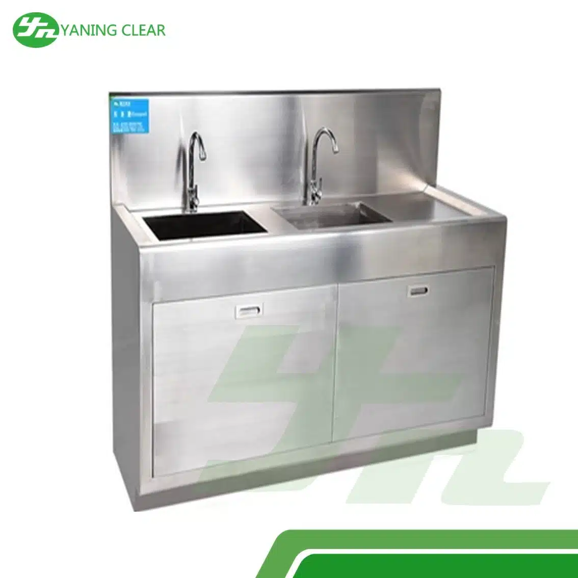 YANING Multi-function Laboratory Hand Free Stainless Steel Hand Wash Sink Scrub Station (6)