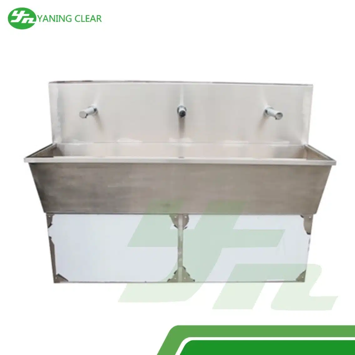 YANING Stainless Steel Foot Knee Pedal Infrared Sensor Water Control Surgical Medical Scrub Sink For Hospital Clinic OT (1)