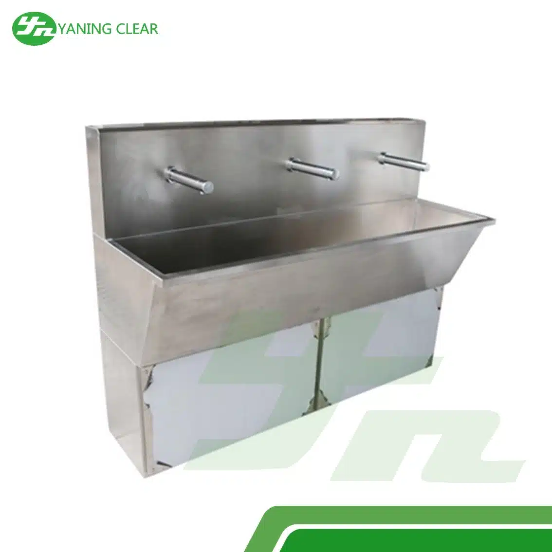 YANING Stainless Steel Foot Knee Pedal Infrared Sensor Water Control Surgical Medical Scrub Sink For Hospital Clinic OT (7)