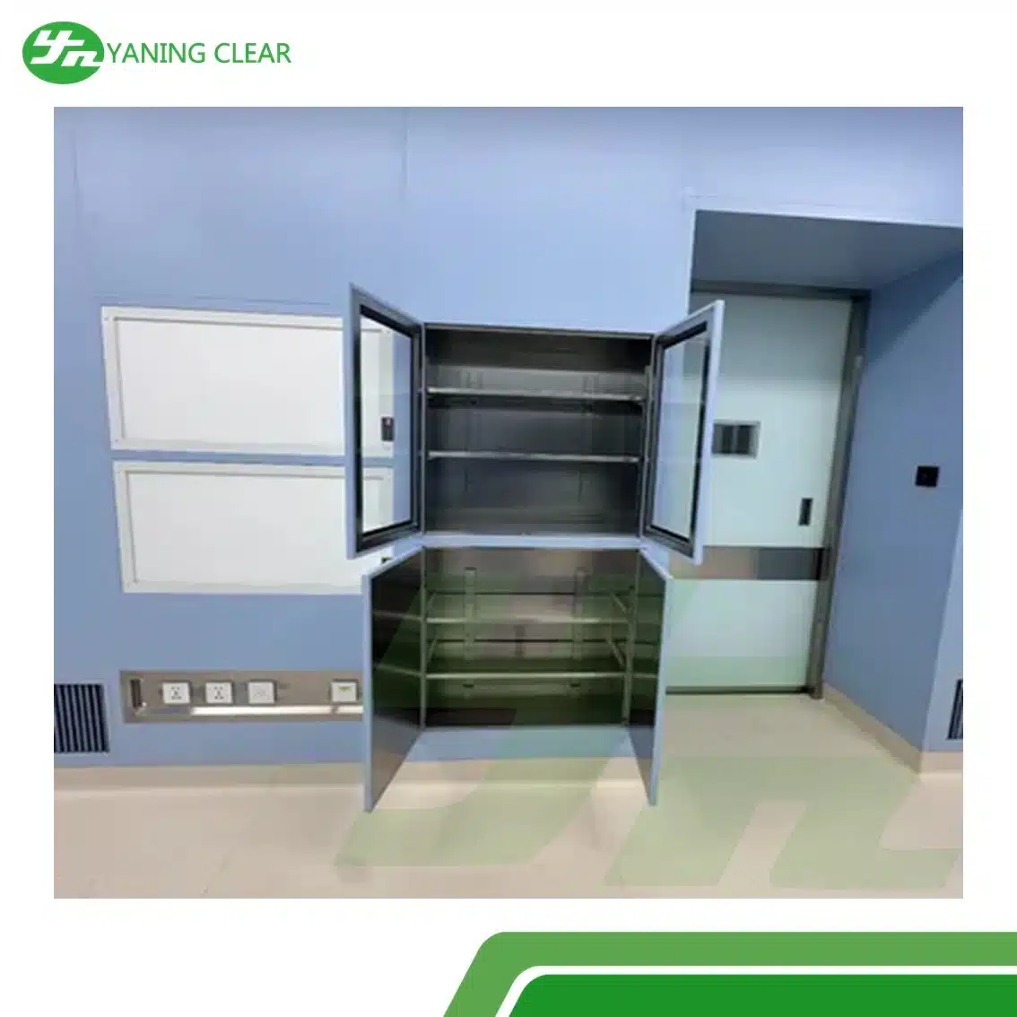 YANING Stainless Steel OT Cabinet Pharmacy Medicine and Medical Instrument Tool Chest for Hospitals and Operation Rooms (2) Lemari stainless steel untuk industri farmasi