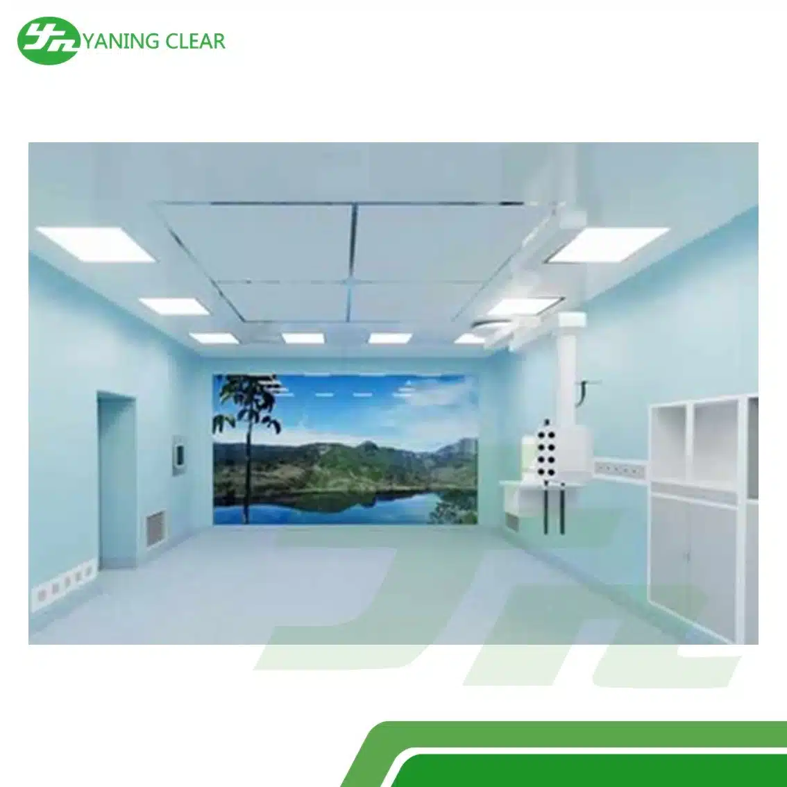 Yaning Quick-install Modular Cleanroom Wall Panels Operation Room Wall Panel For Hospital Surgical Room (2) Panel dinding cleanroom sistem modular untuk rumah sakit