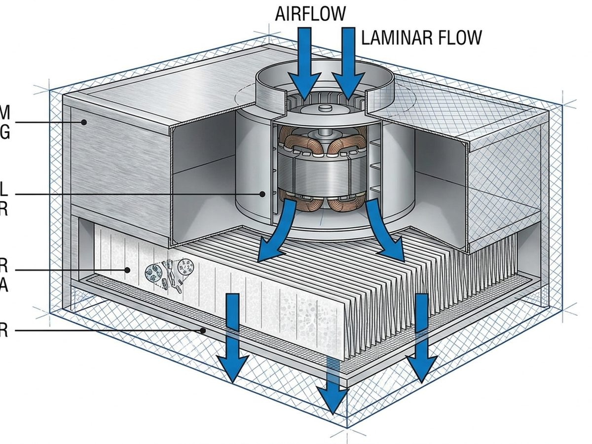 Komponen Internal Fan Filter Unit