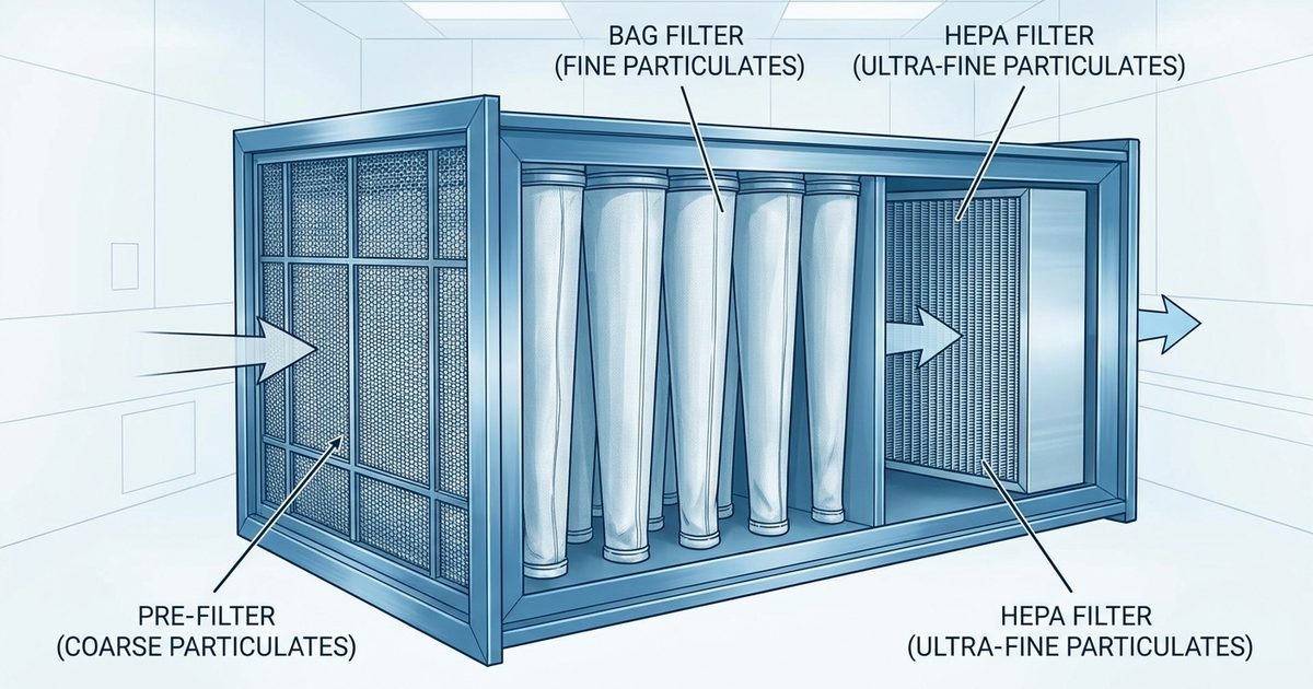 Tahapan Filtrasi Udara Cleanroom: Dari Pre-Filter hingga HEPA/ULPA