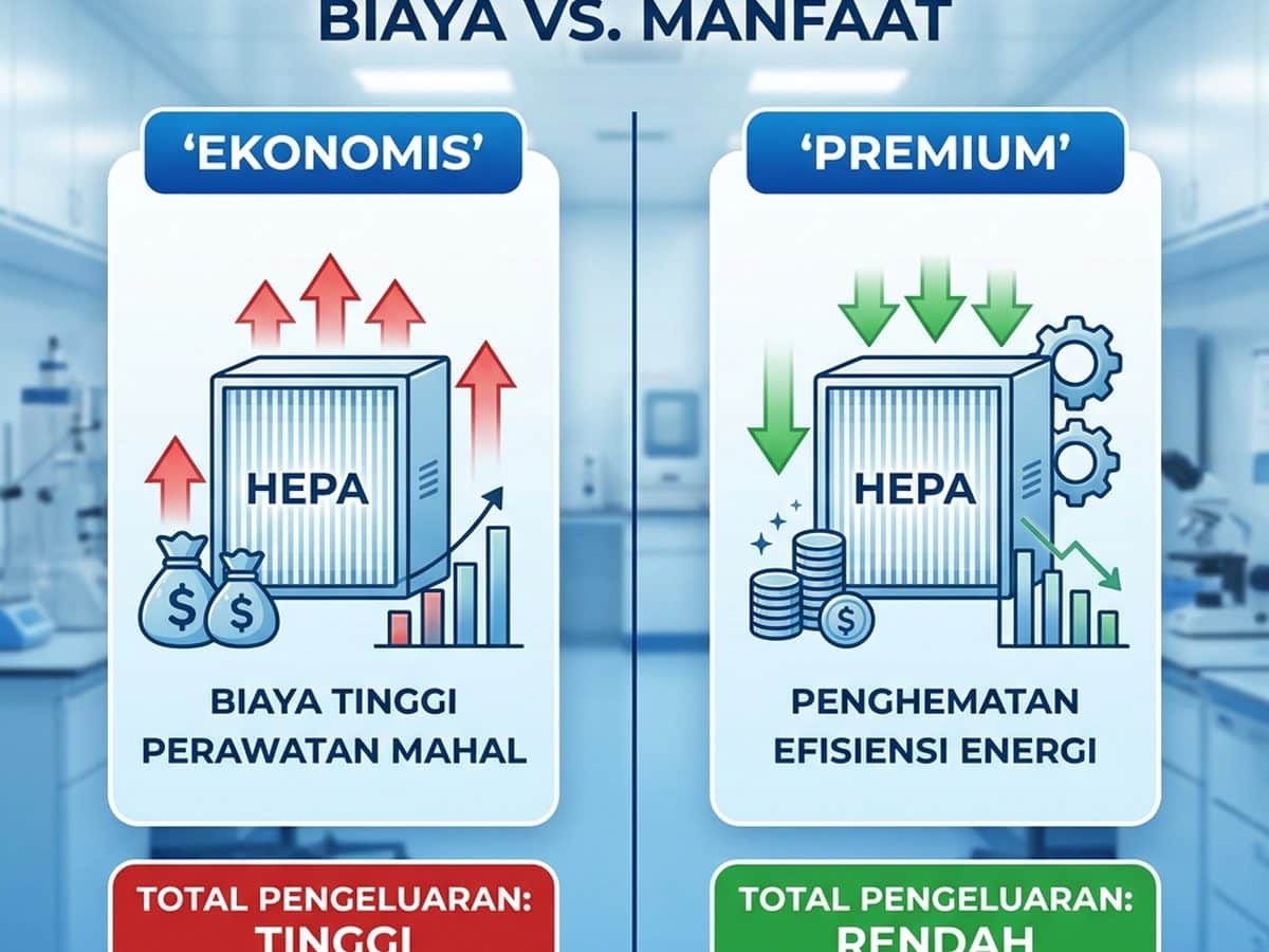 Perbandingan TCO Filter HEPA Cleanroom: Ekonomis vs Premium